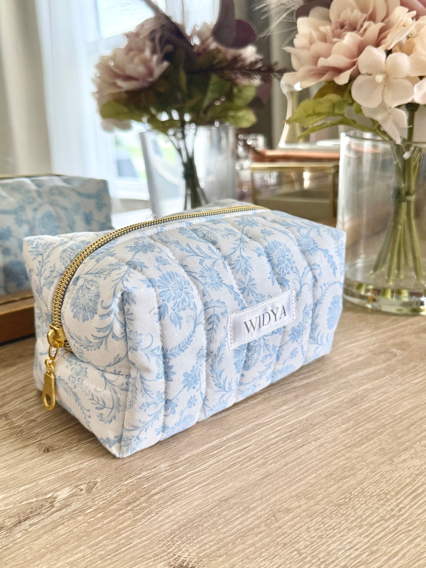Blue & White Chinoiserie Makeup Bag