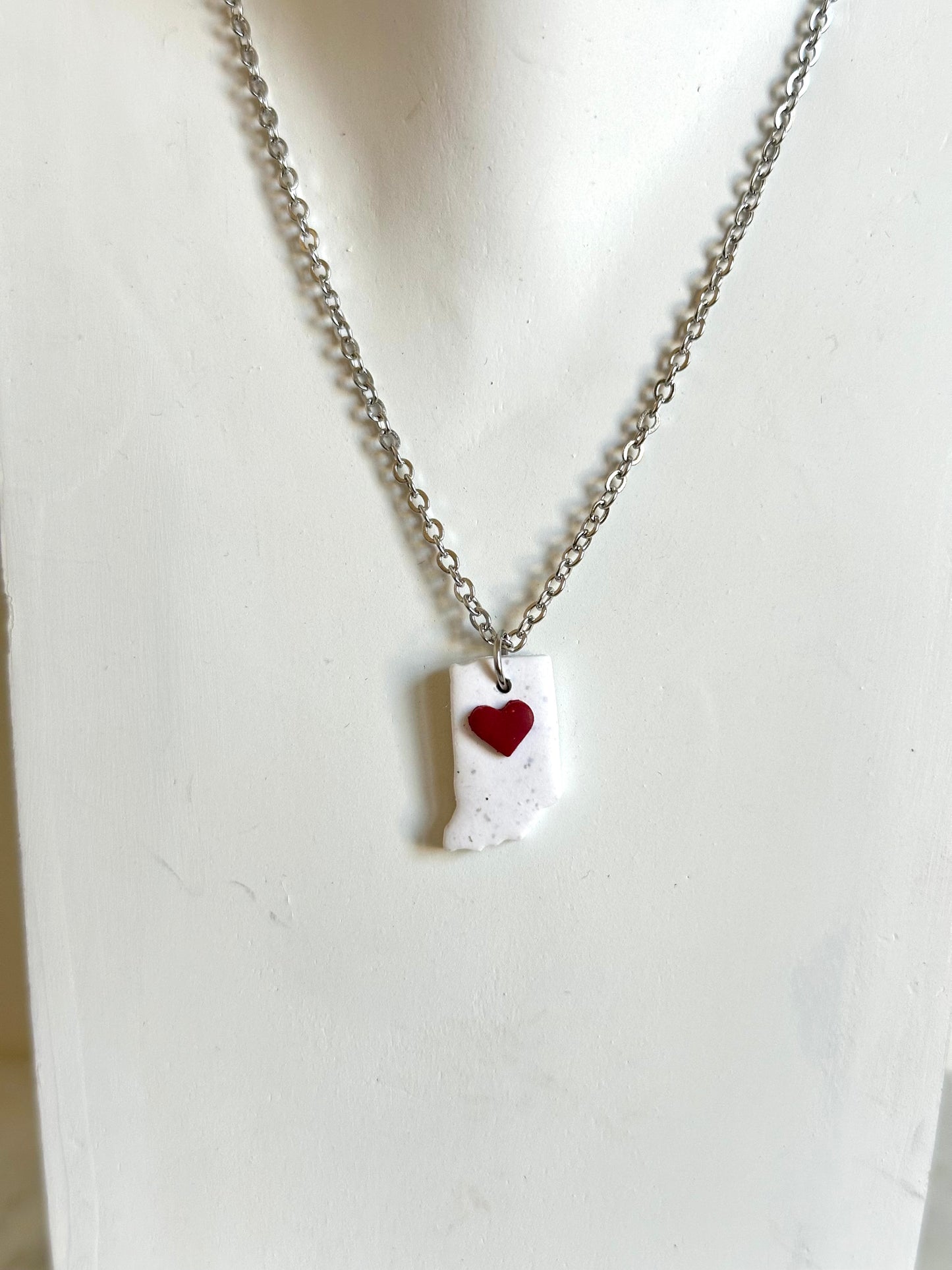 Indiana Necklace - White Speckled