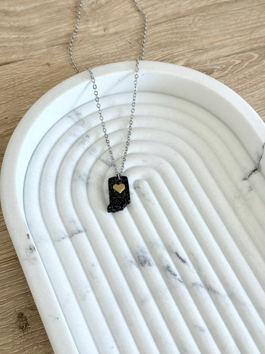 Indiana Necklace - Black & Gold