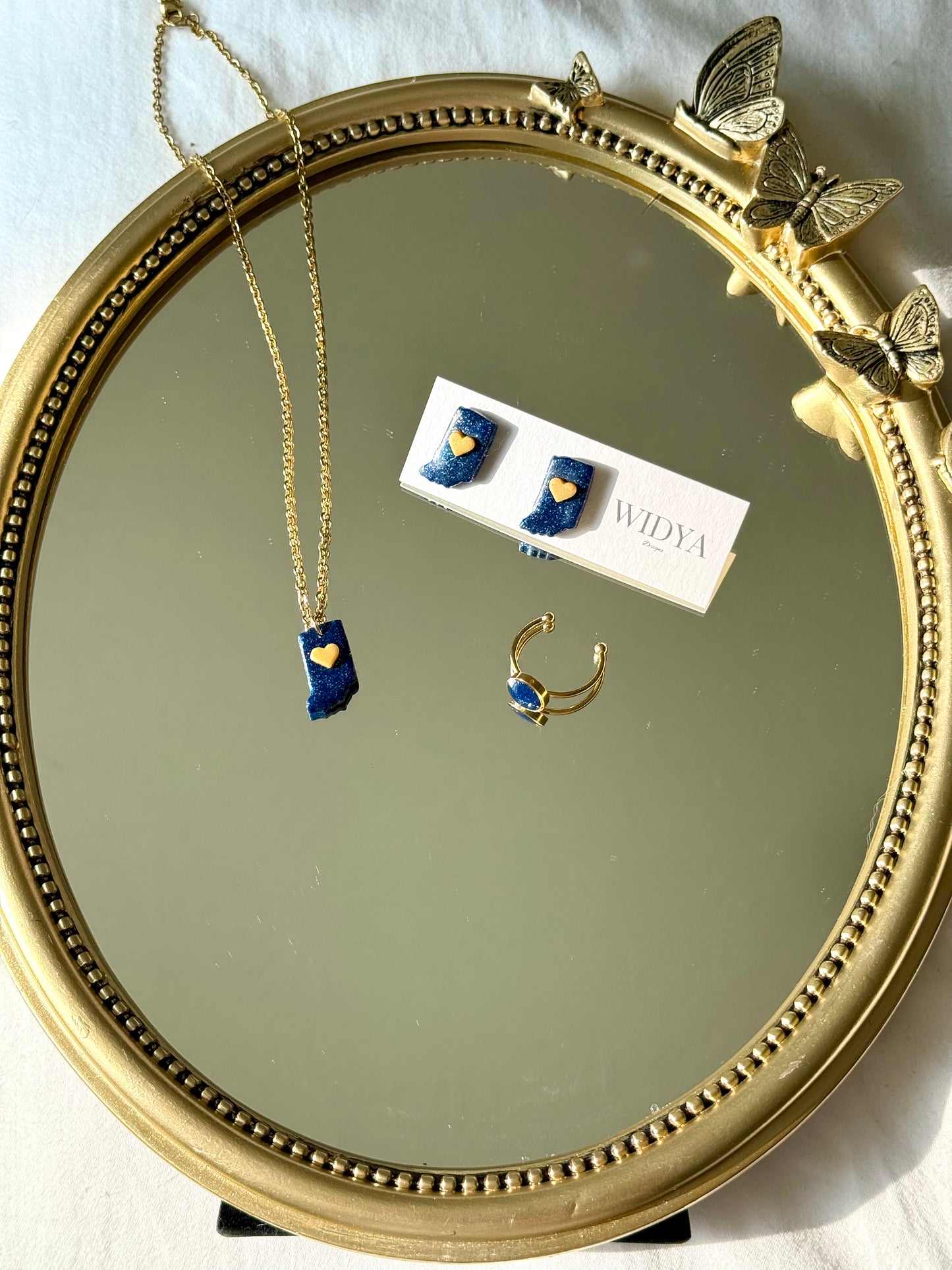 Indiana Necklace - Blue & Gold
