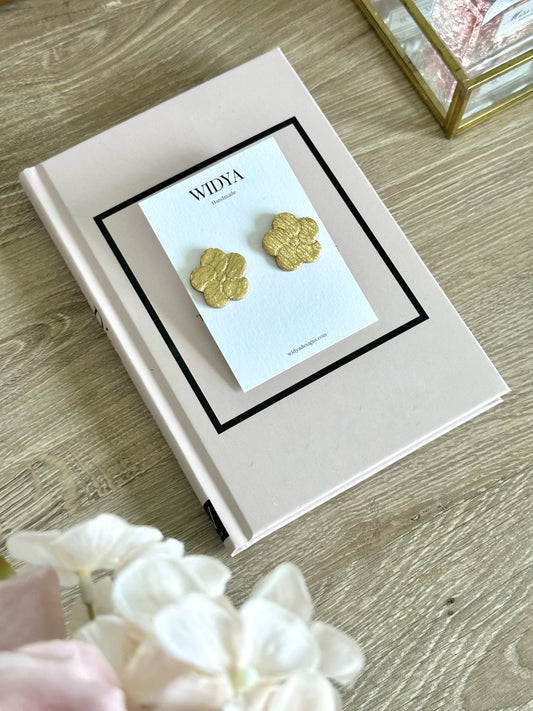Vintage Gold-inspired Flower Earrings