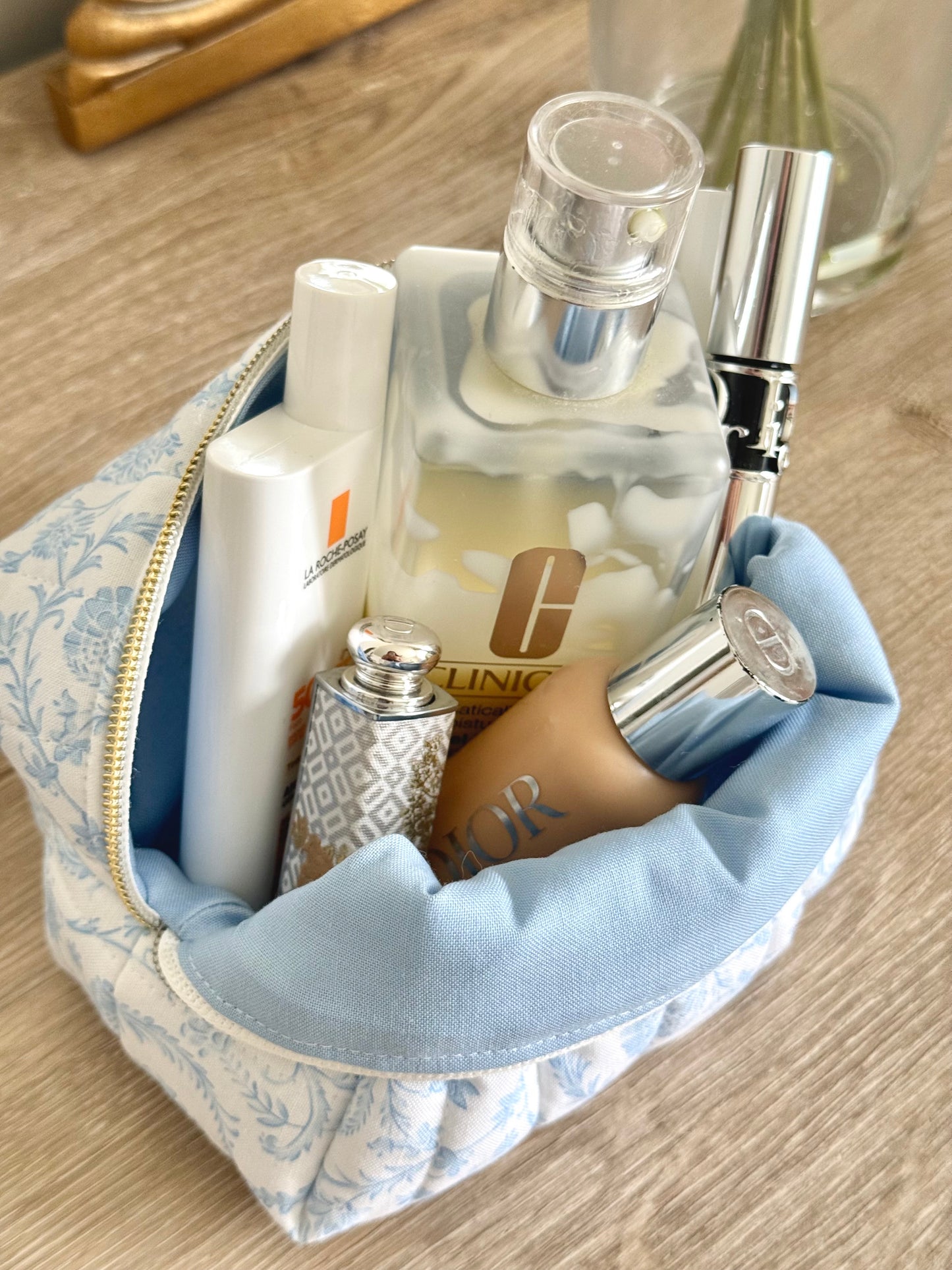 Blue & White Chinoiserie Makeup Bag