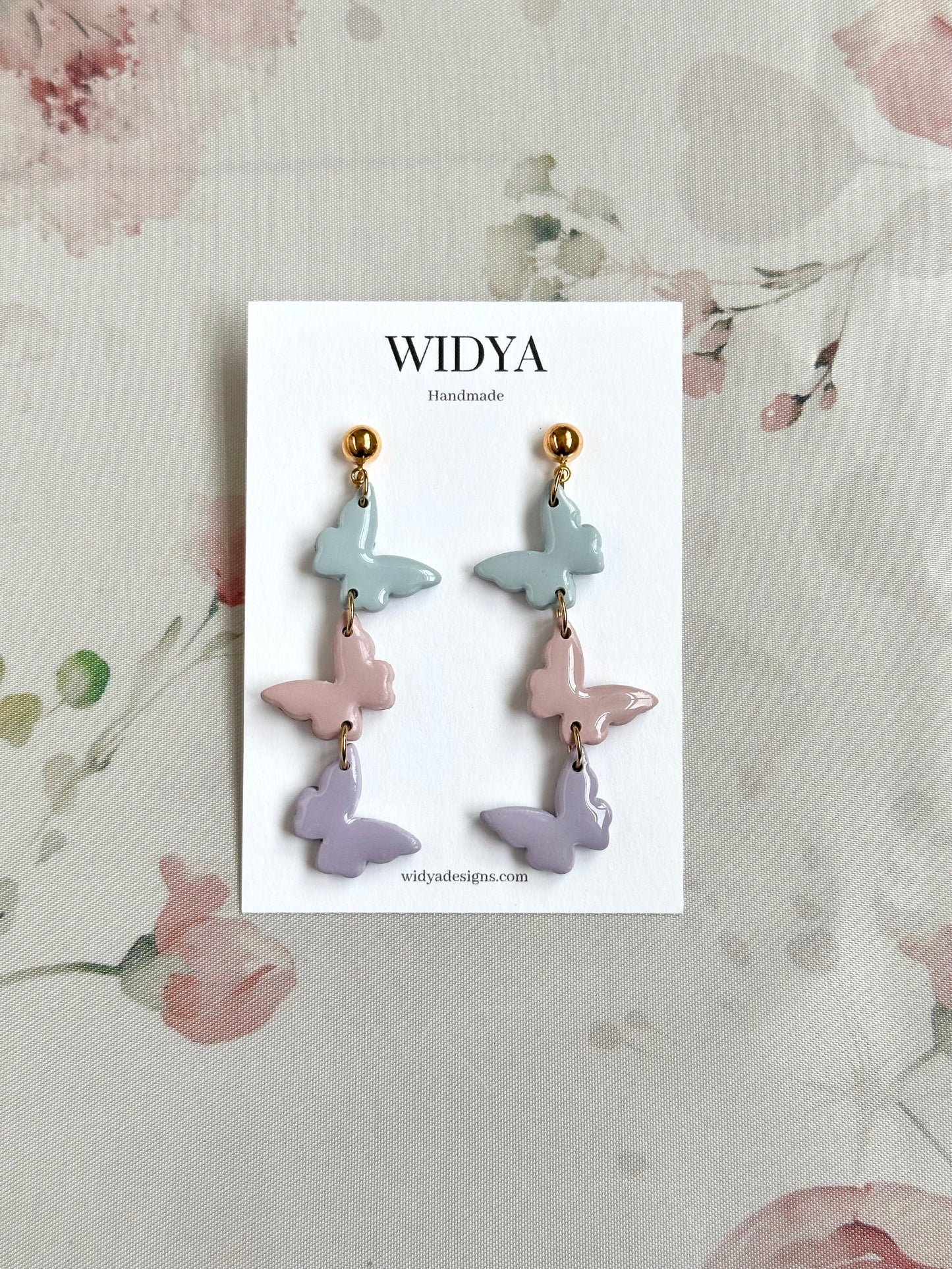 Butterfly Dainty Dangle Earrings
