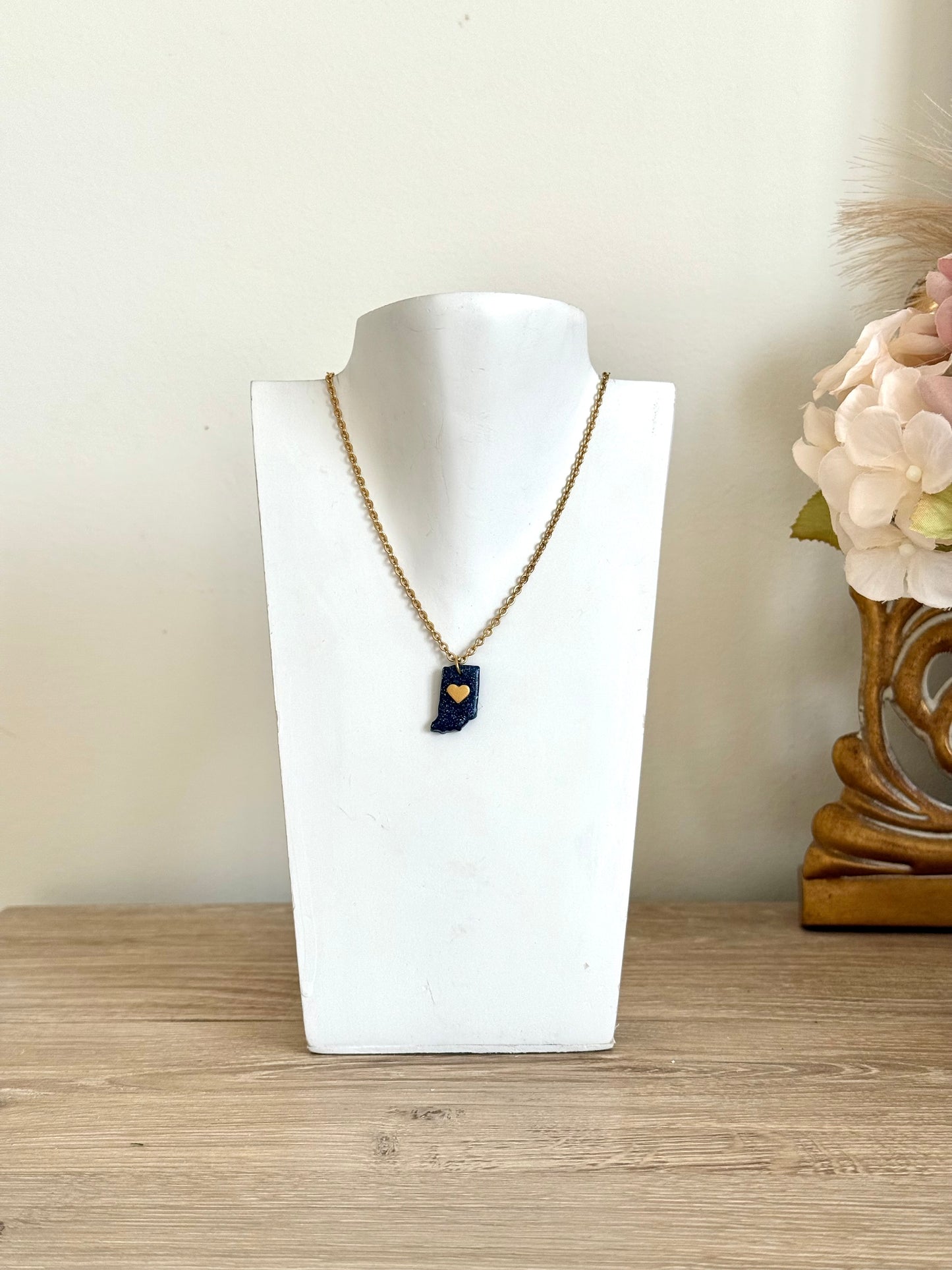 Indiana Necklace - Blue & Gold
