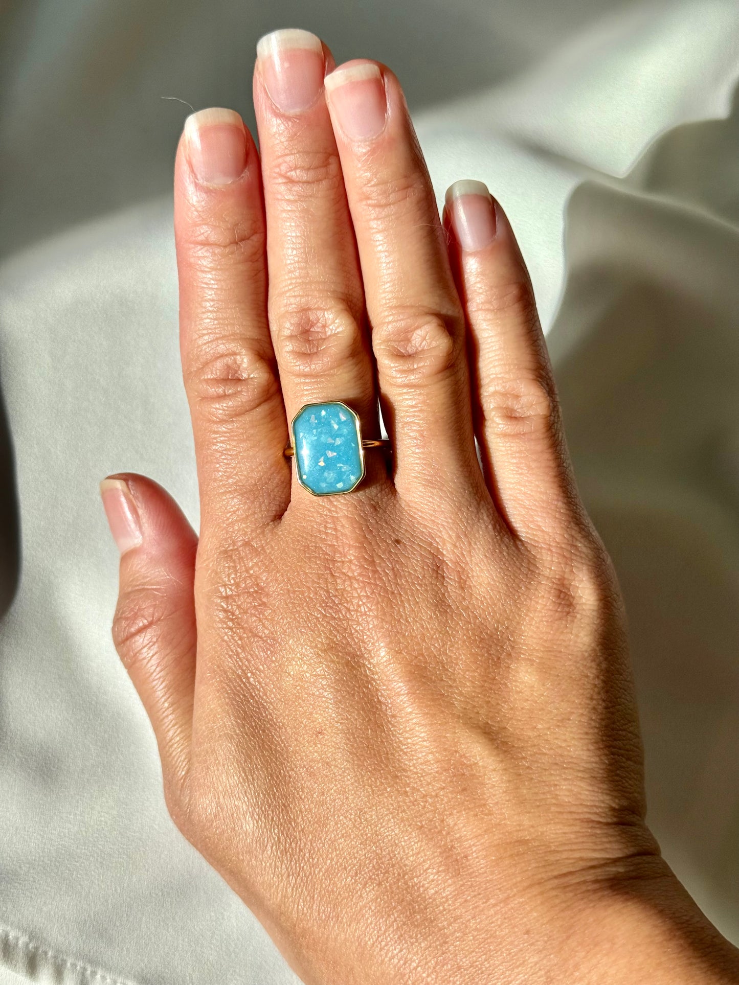 Blue Opal - Octagon