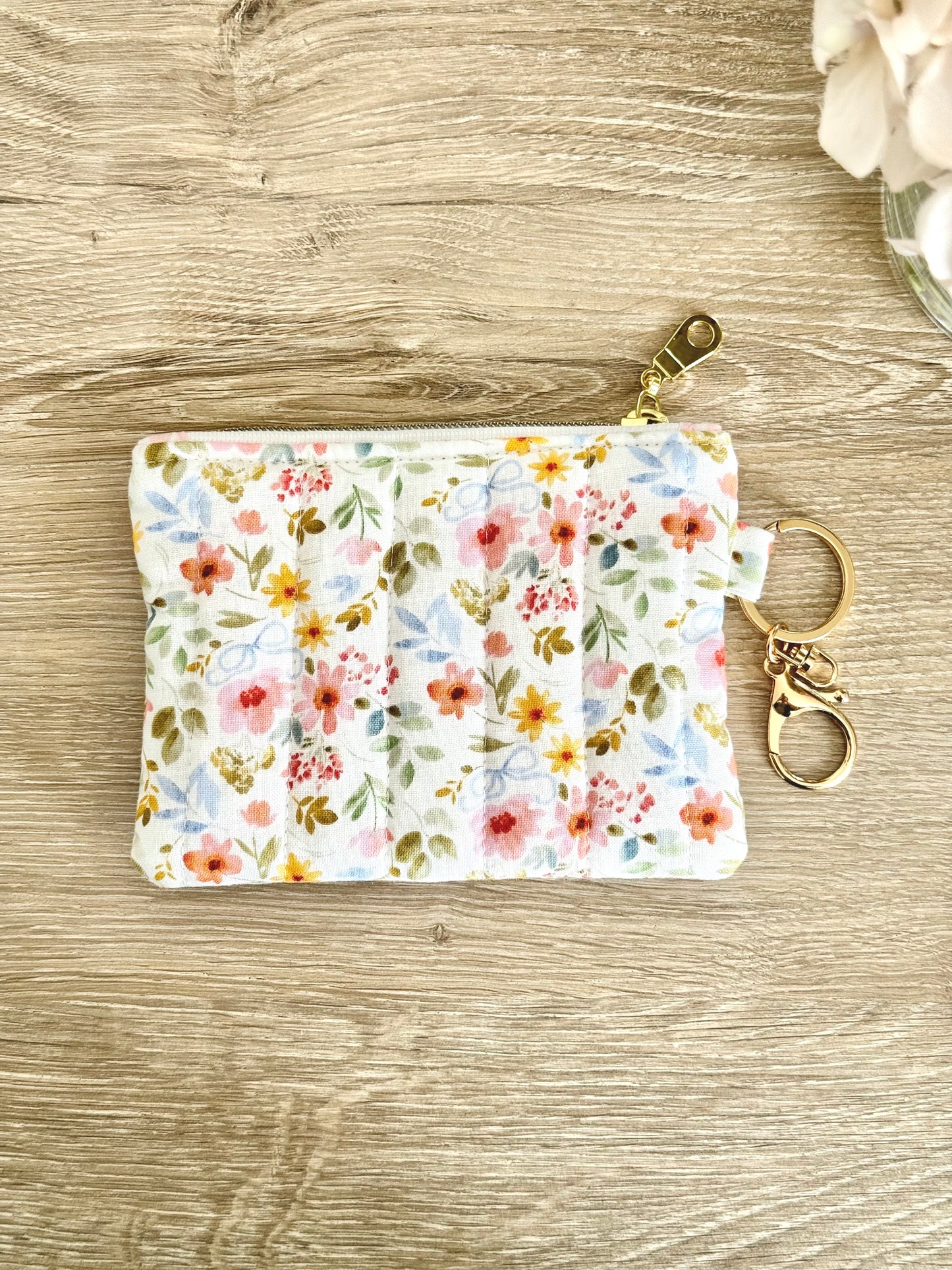 Flower Meadow Keychain Wallet