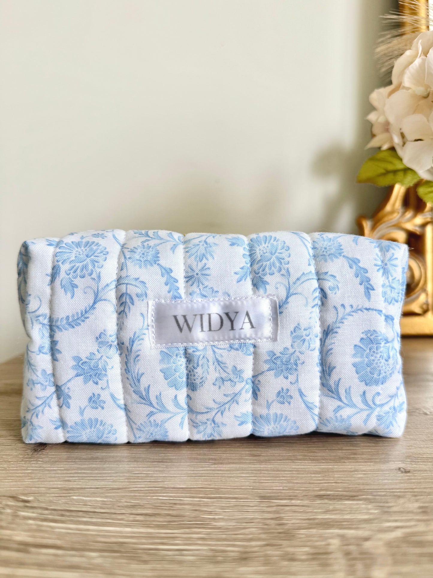 Blue & White Chinoiserie Makeup Bag
