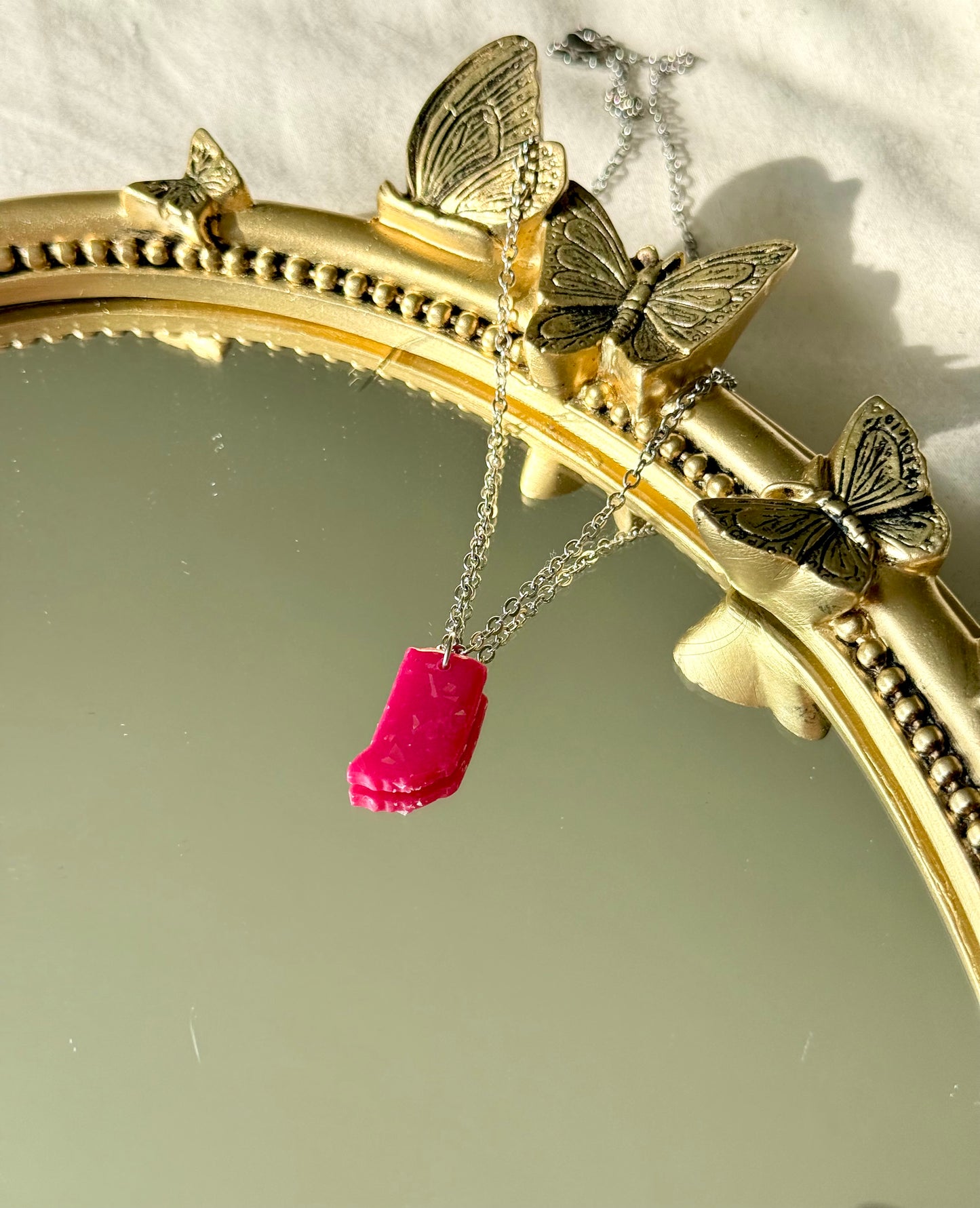 Indiana Necklace - Red Opal