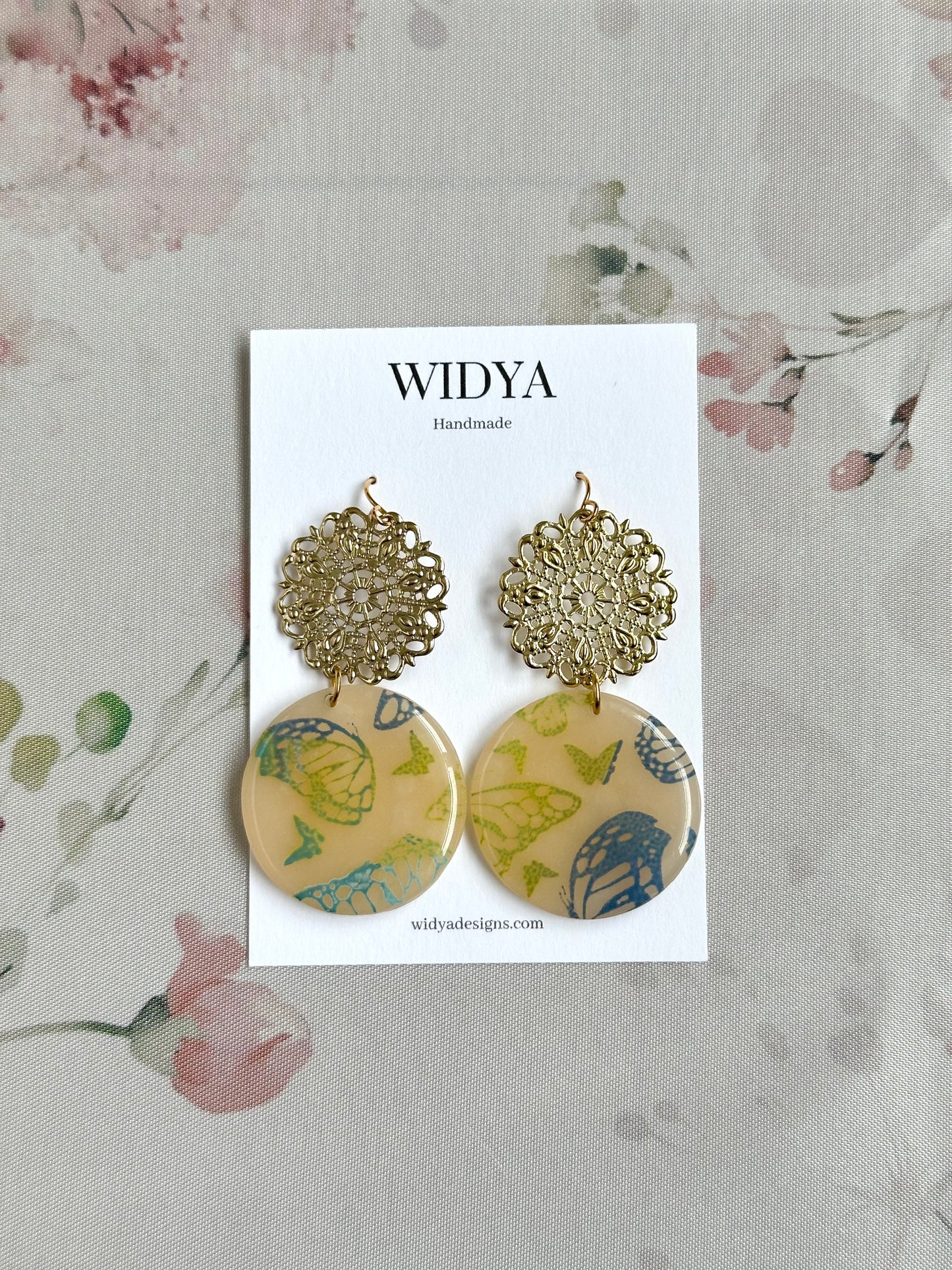 Butterfly Prints Dangle Earrings