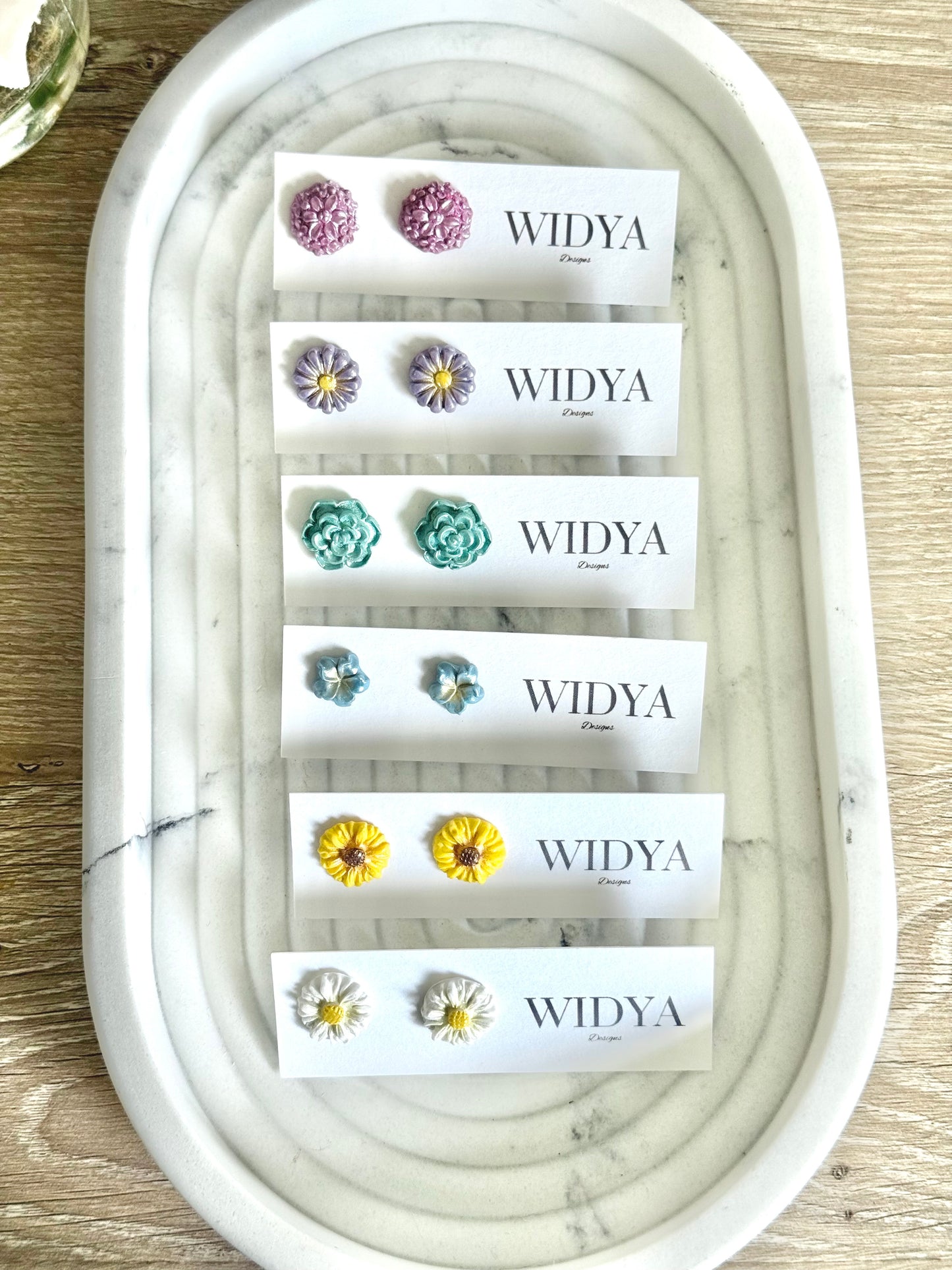 Flower Stud Earrings - Multiple Options