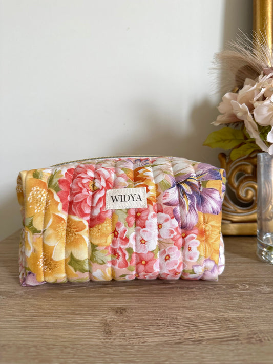 Flower Garden Makeup Bag