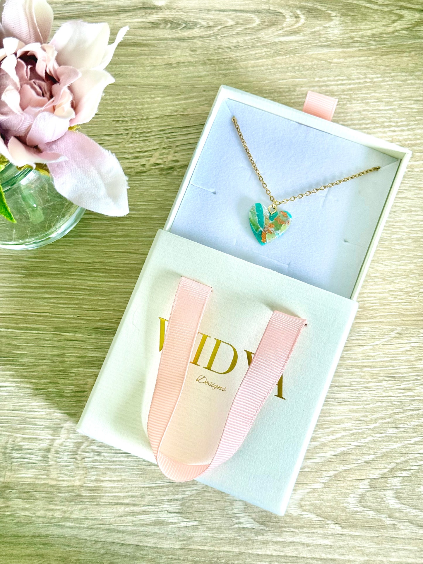 Jade Necklace - Heart