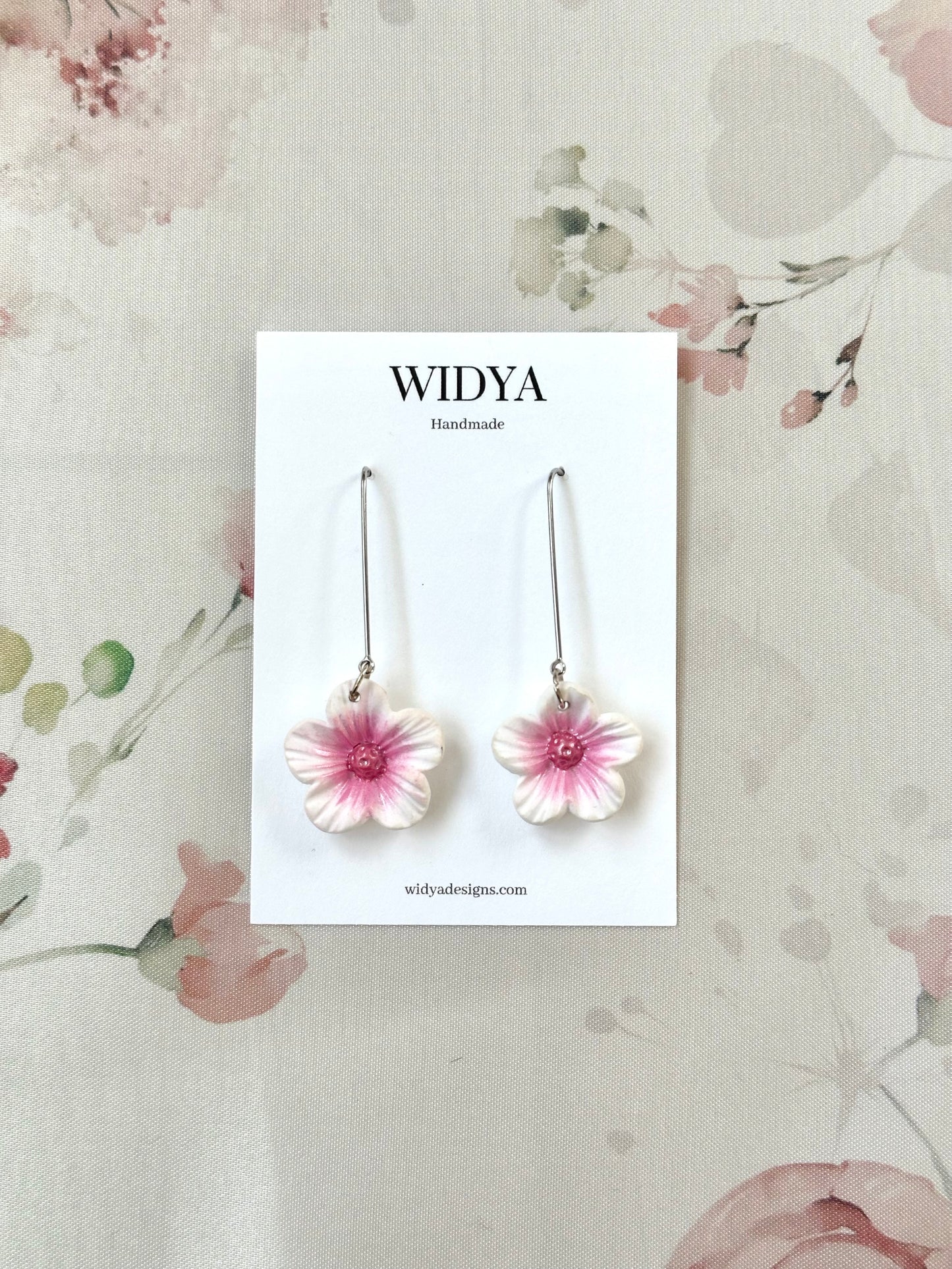Cherry Blossom Earrings - March Flower