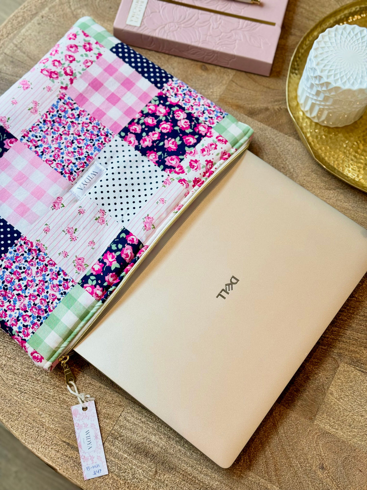 Rose Patchwork Laptop Sleeve