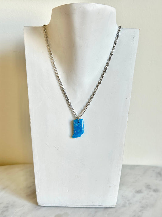 Indiana Necklace - Blue Opal