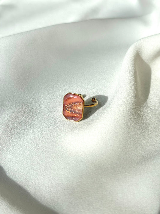 Pink Agate - Octagon