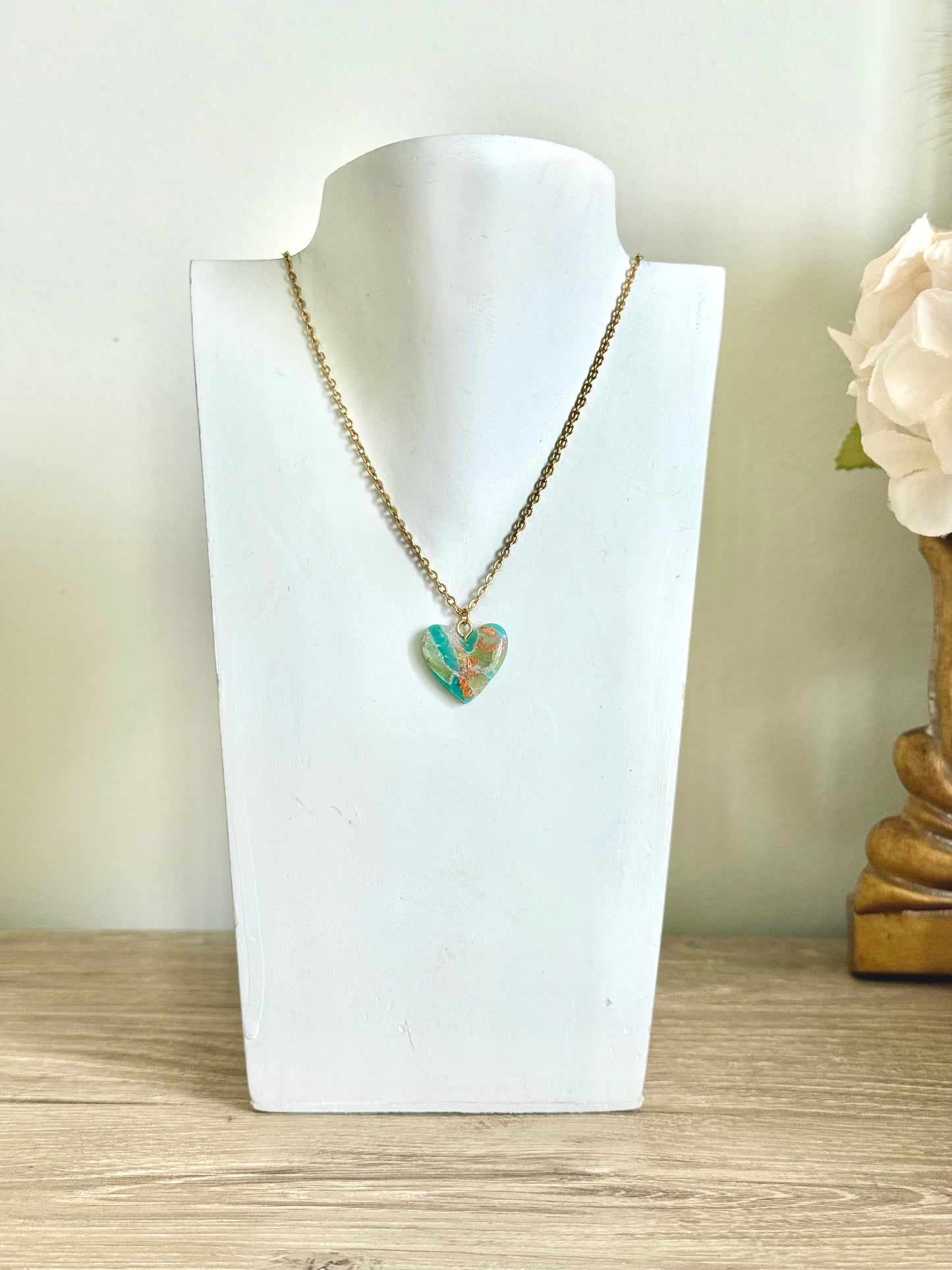 Jade Necklace - Heart