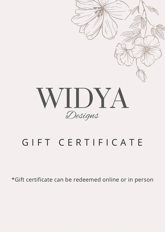 WIDYA Designs Gift Certificate