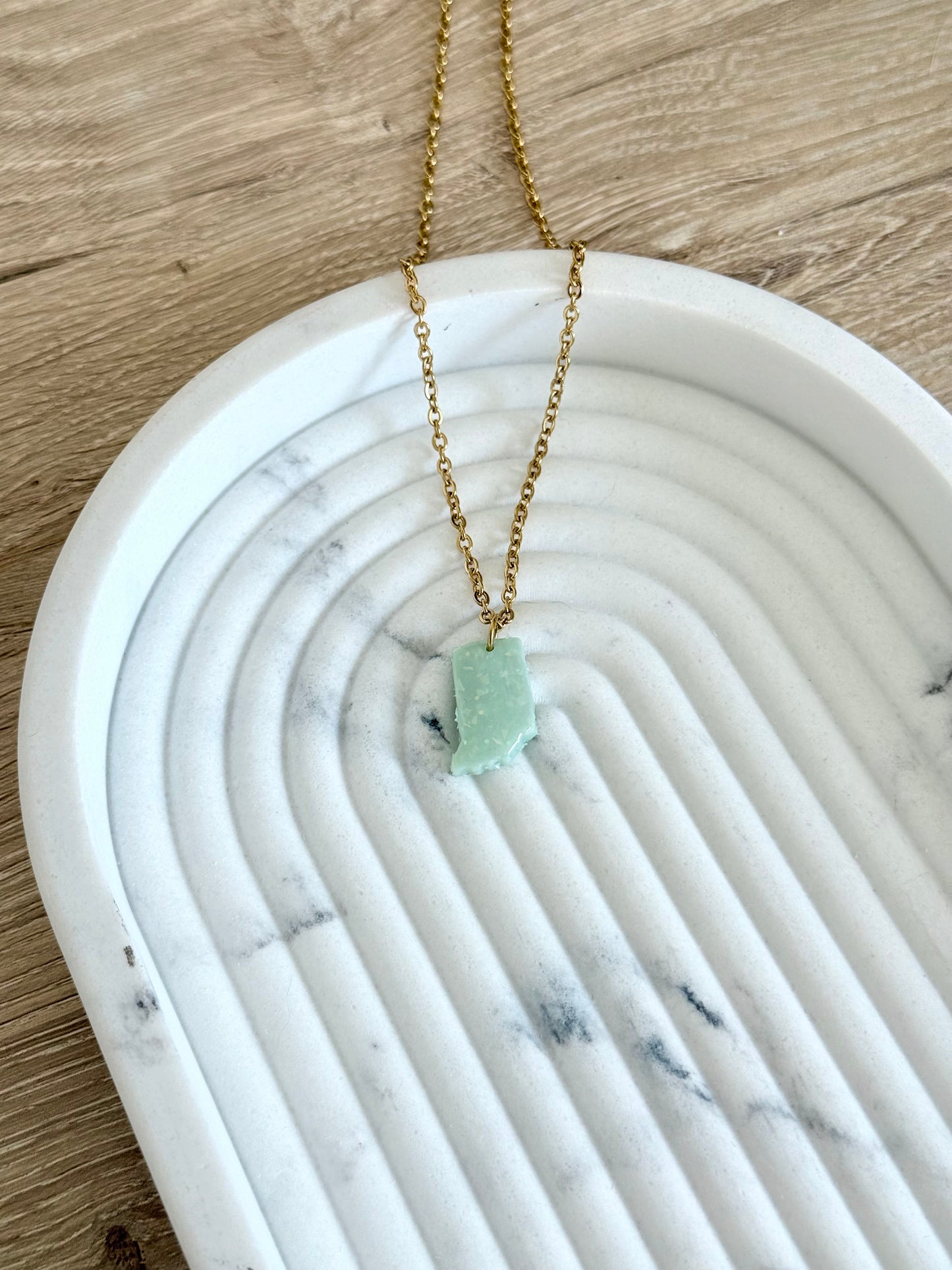 Indiana Necklace - Teal Opal