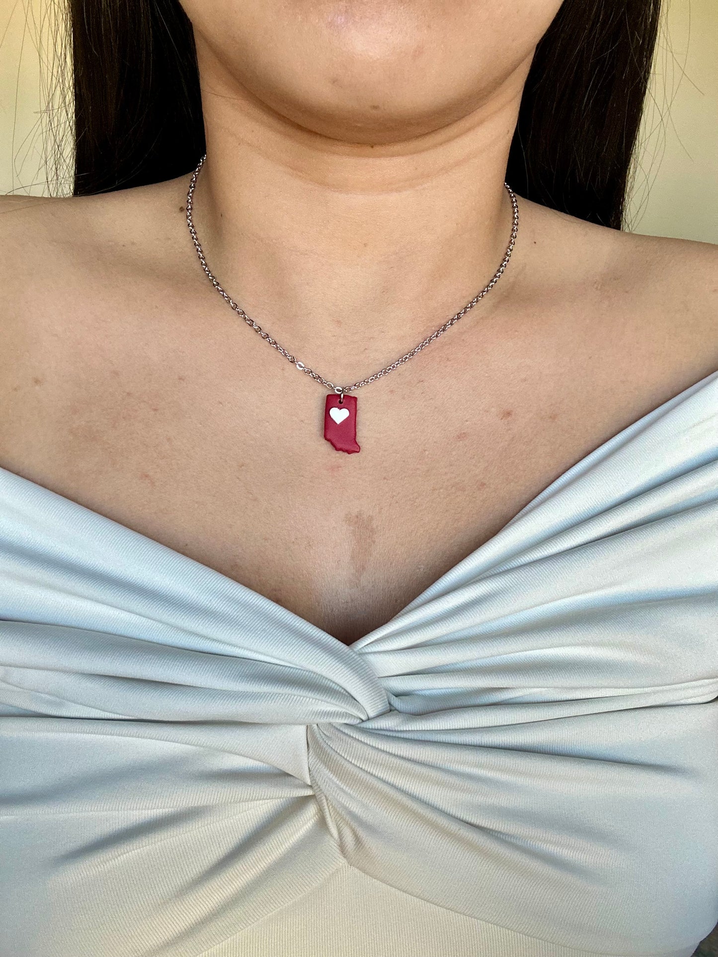 Indiana Necklace - Red & White