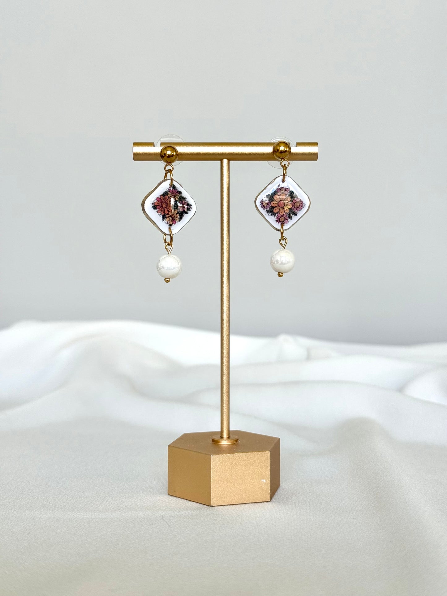 Vintage Frame Art Earrings