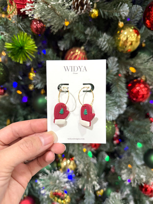 Festive Mitten Earrings