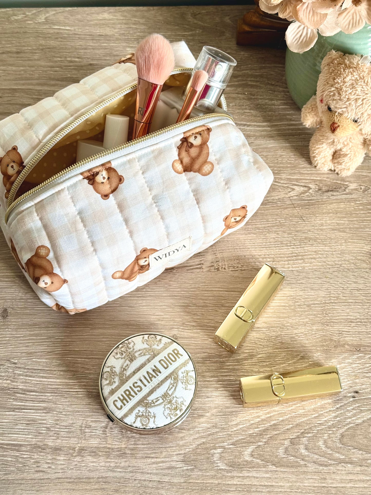Cute Teddy Bear Travel Pouch