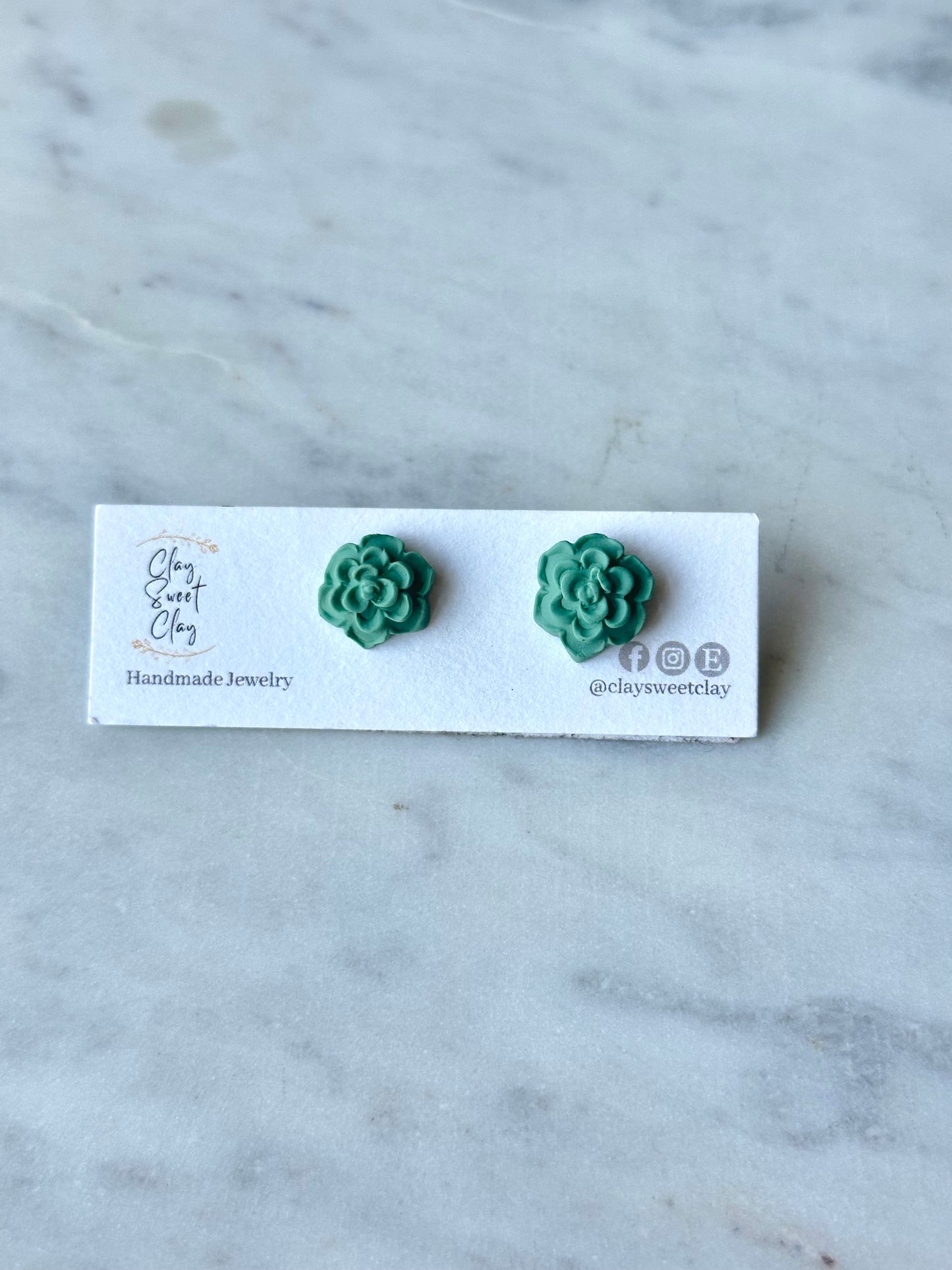 Succulent Stud Earrings