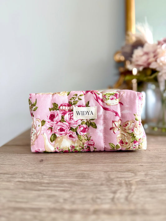 Tea Rose Garden Travel Pouch