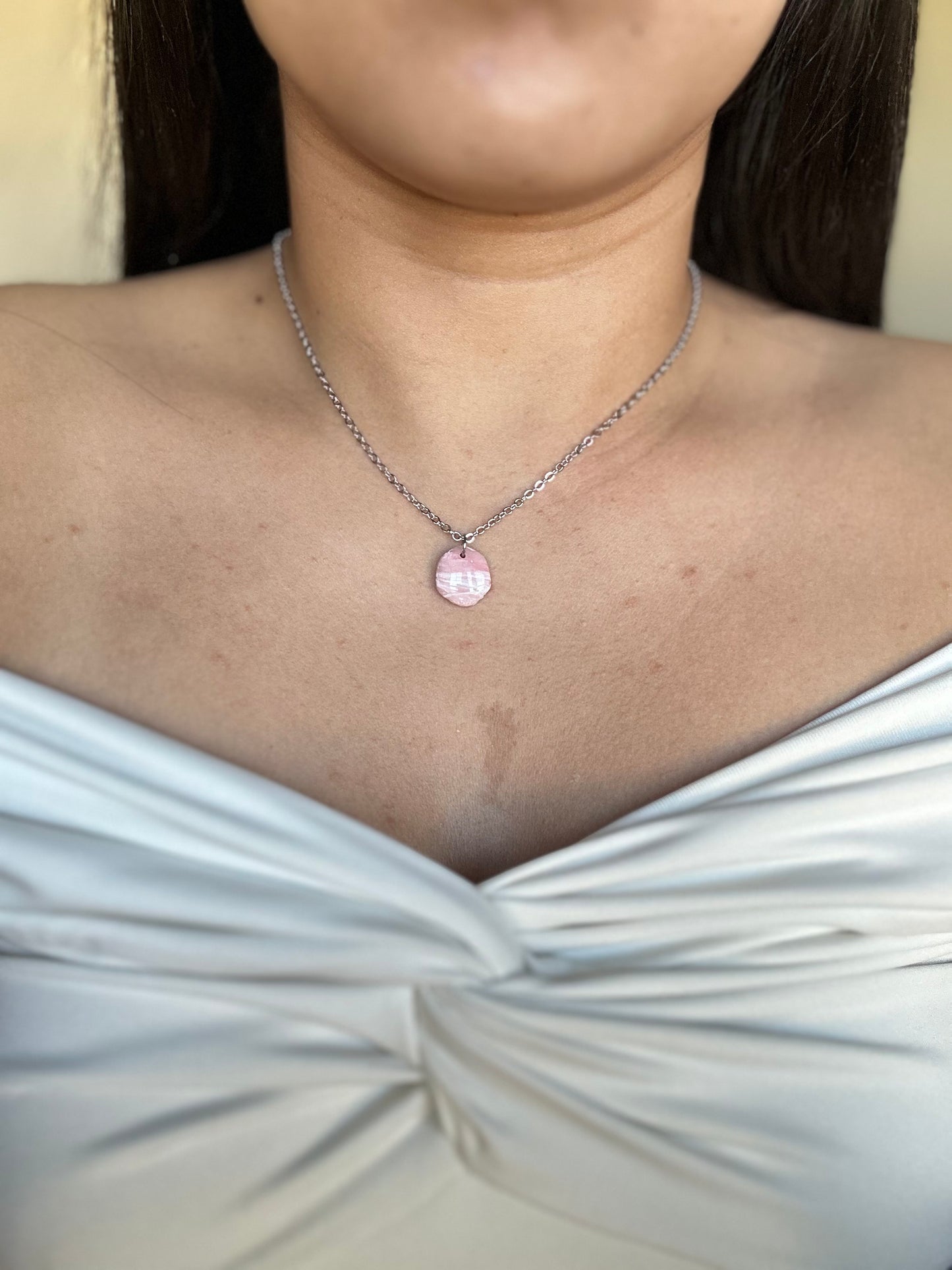 Rose Quartz Necklace - Dainty