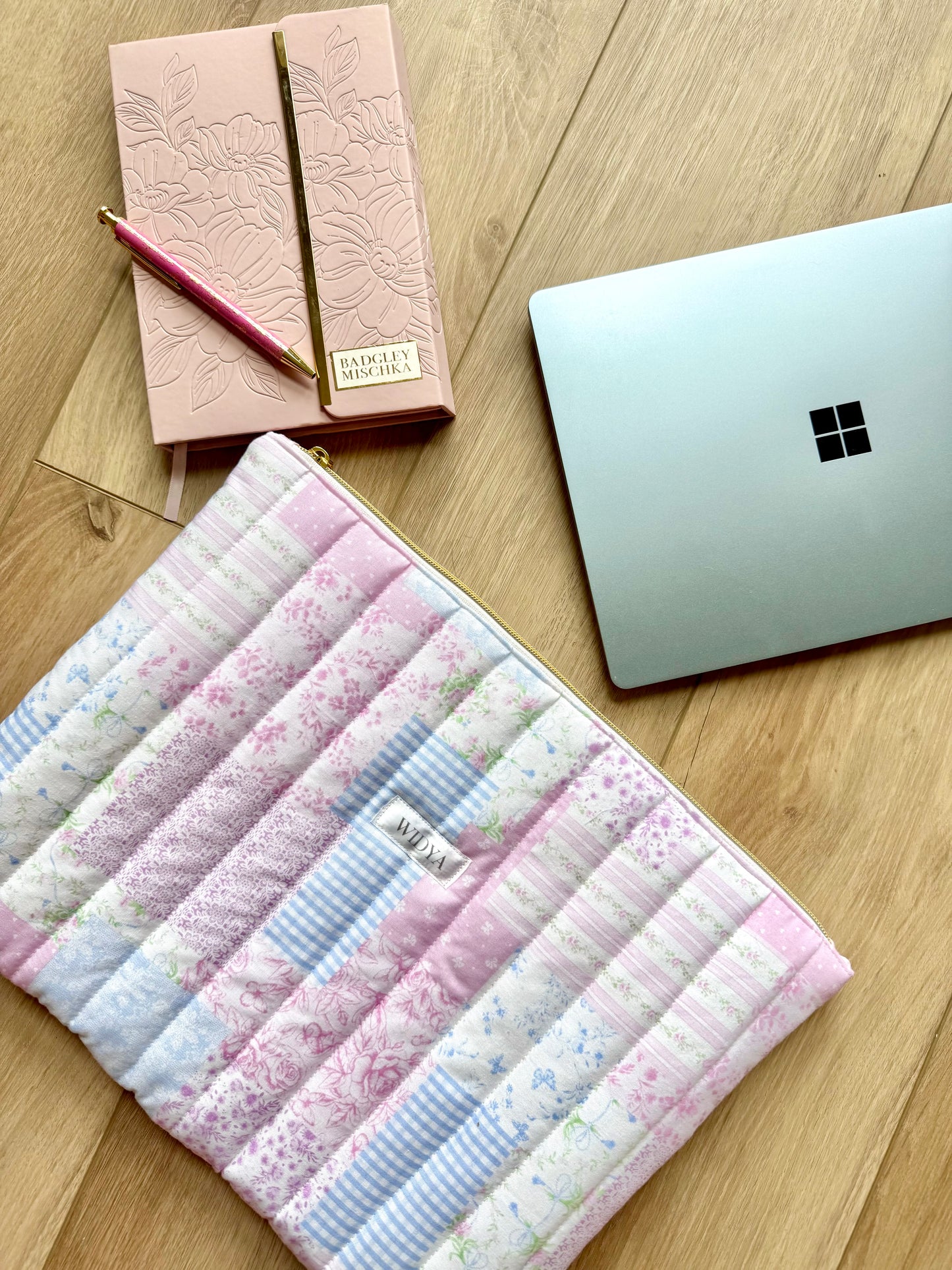Girly Patchwork Laptop Sleeve