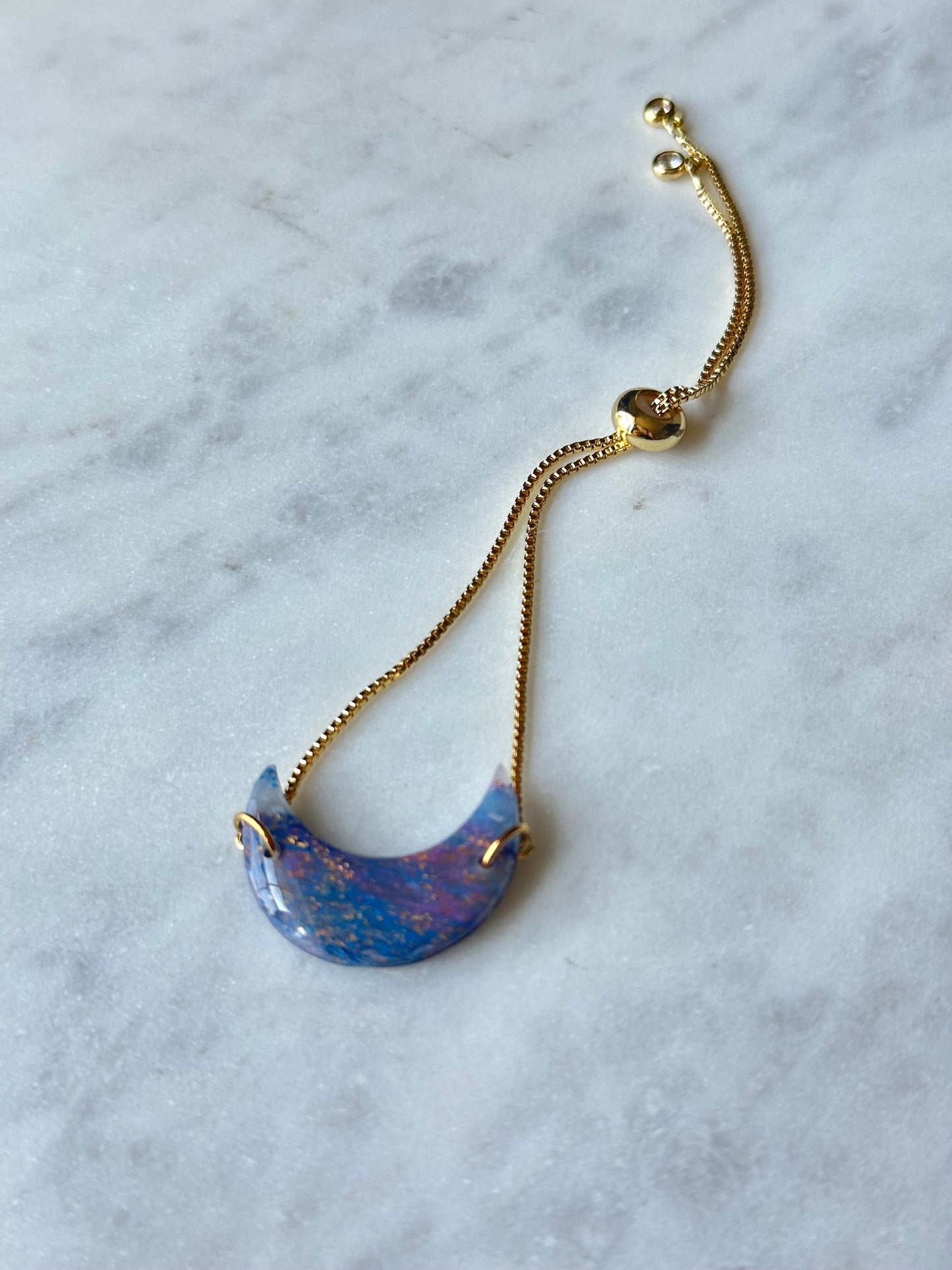 Lapis Lazuli Bracelet - Crescent