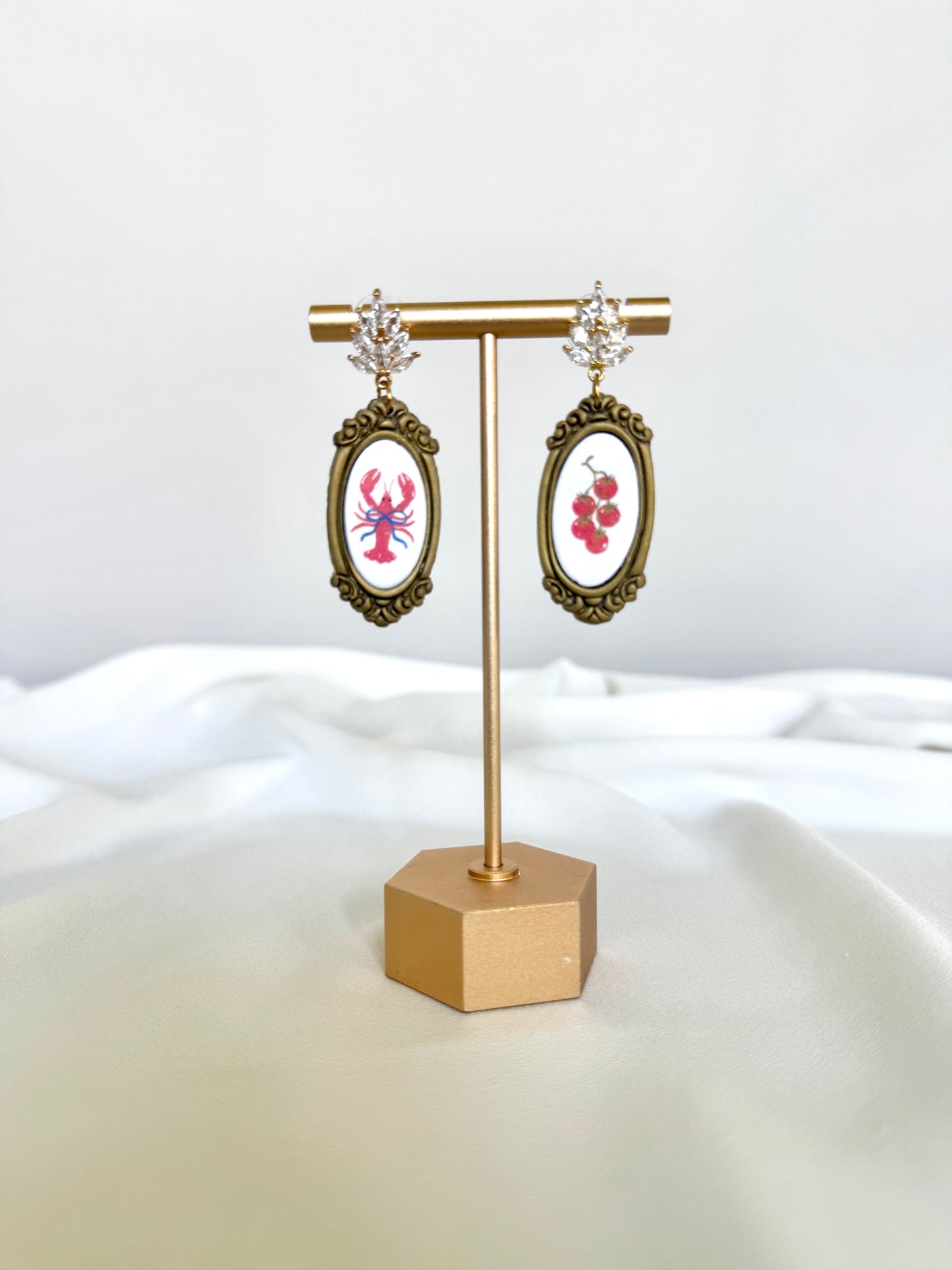 Vintage Frame Art Earrings