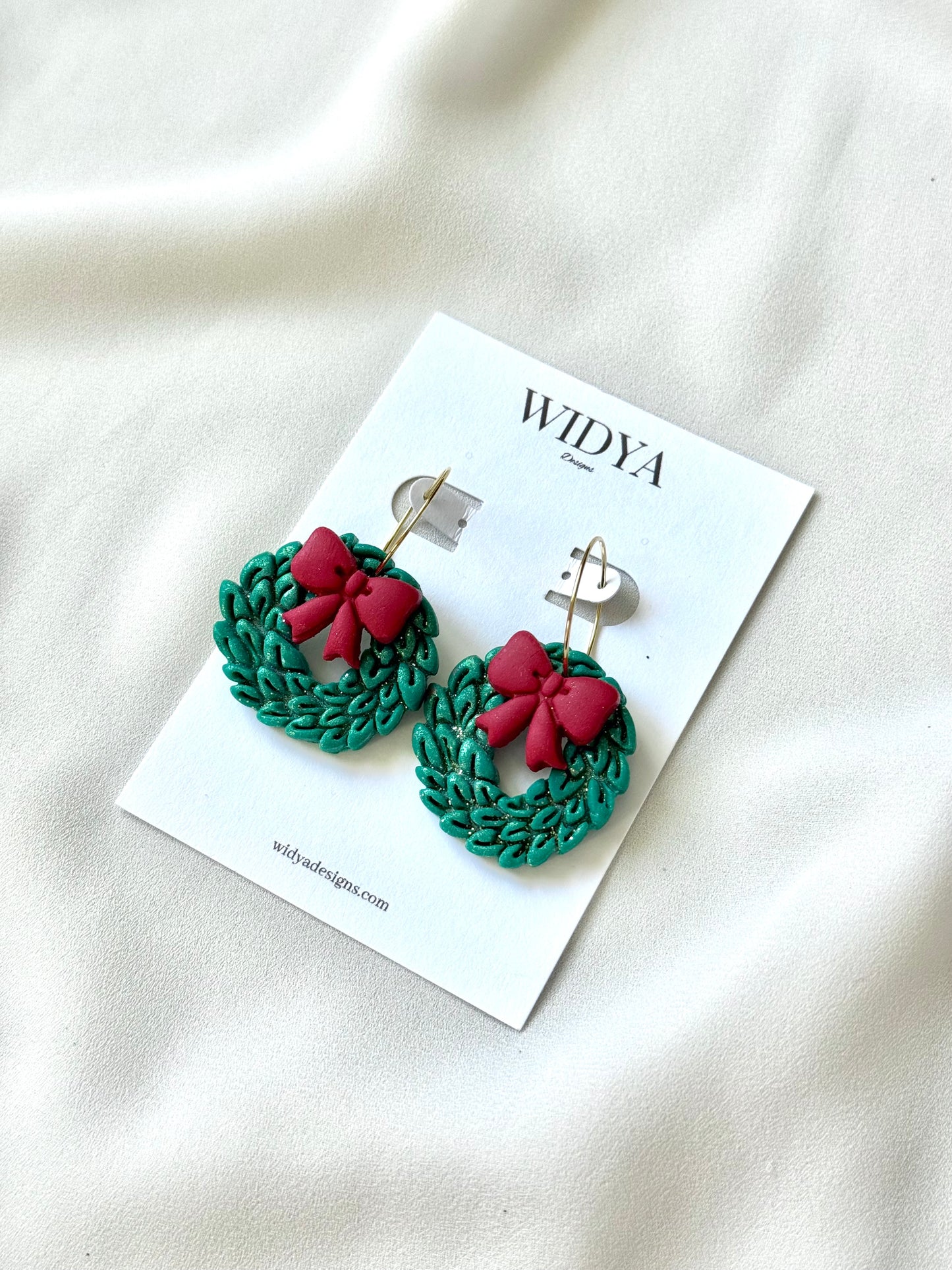 Christmas Wreath Earrings