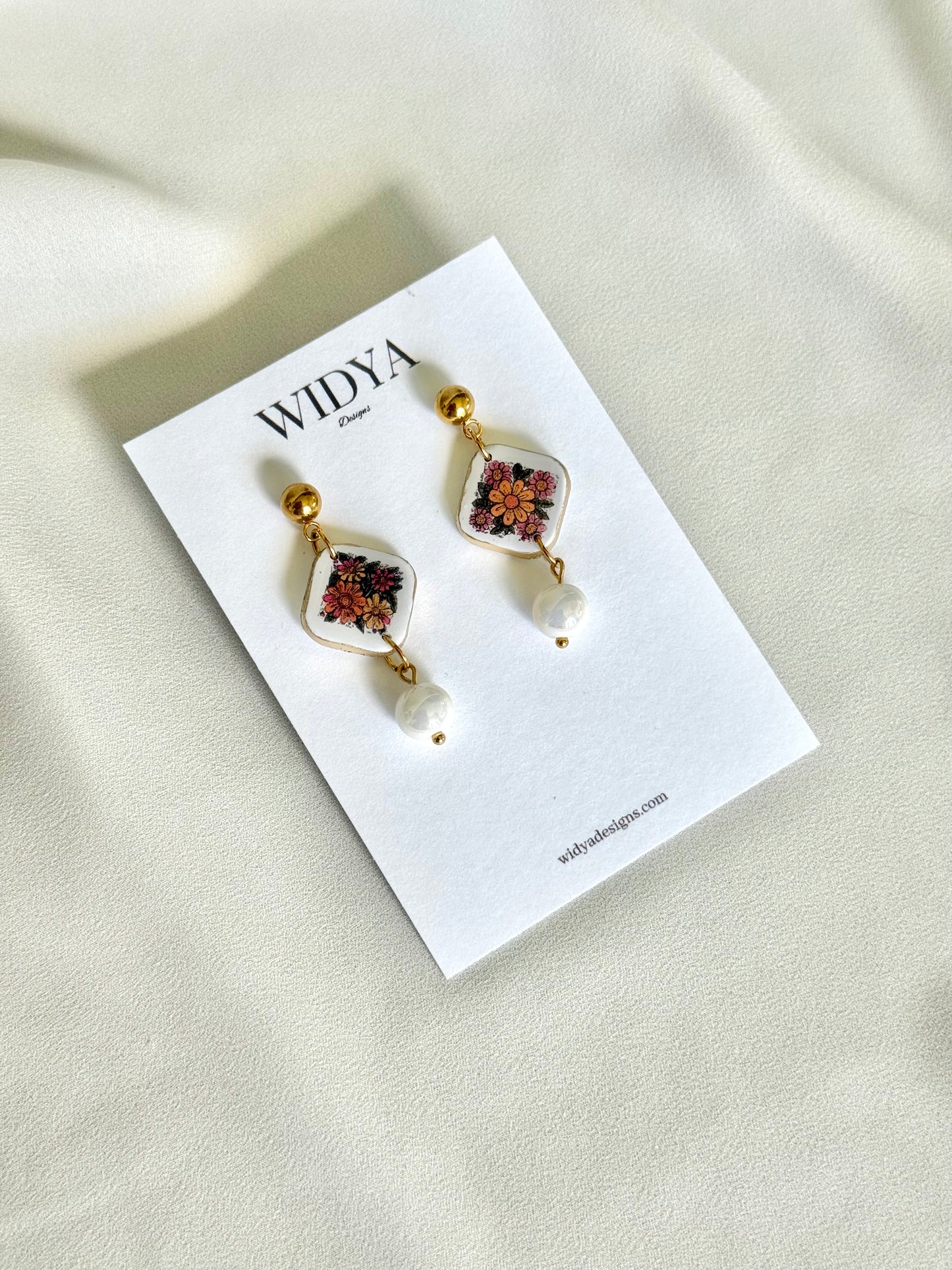 Vintage Frame Art Earrings