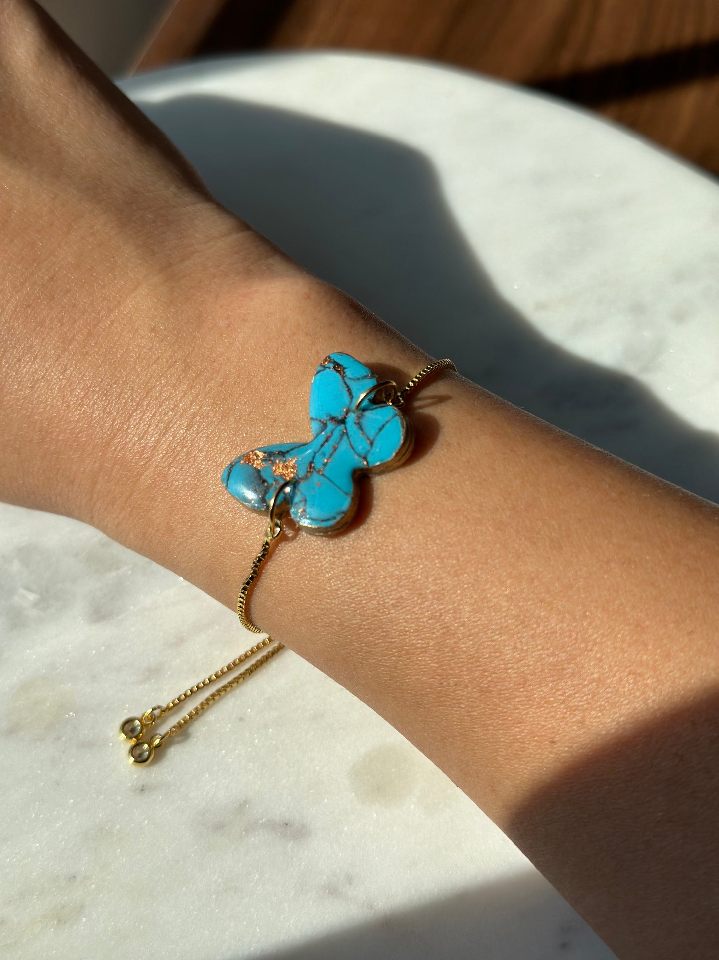 Turquoise Bracelet - Butterfly