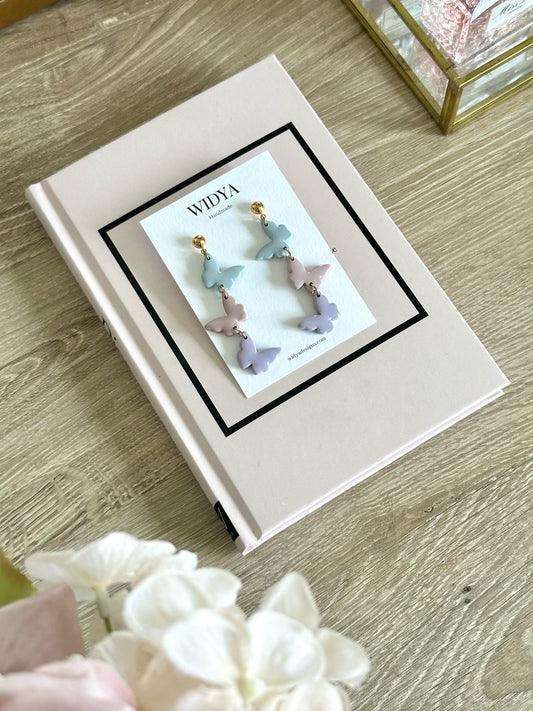 Butterfly Dainty Dangle Earrings