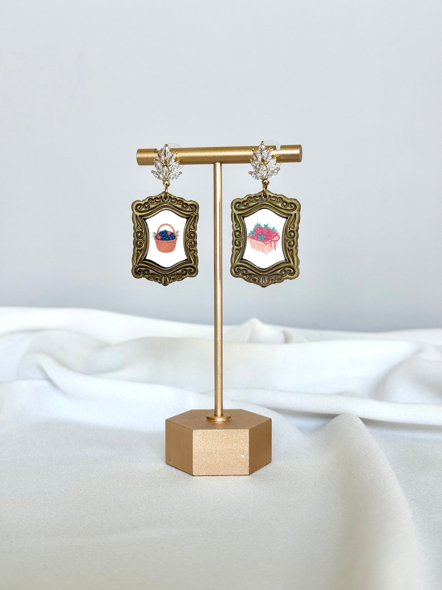 Vintage Frame Art Earrings