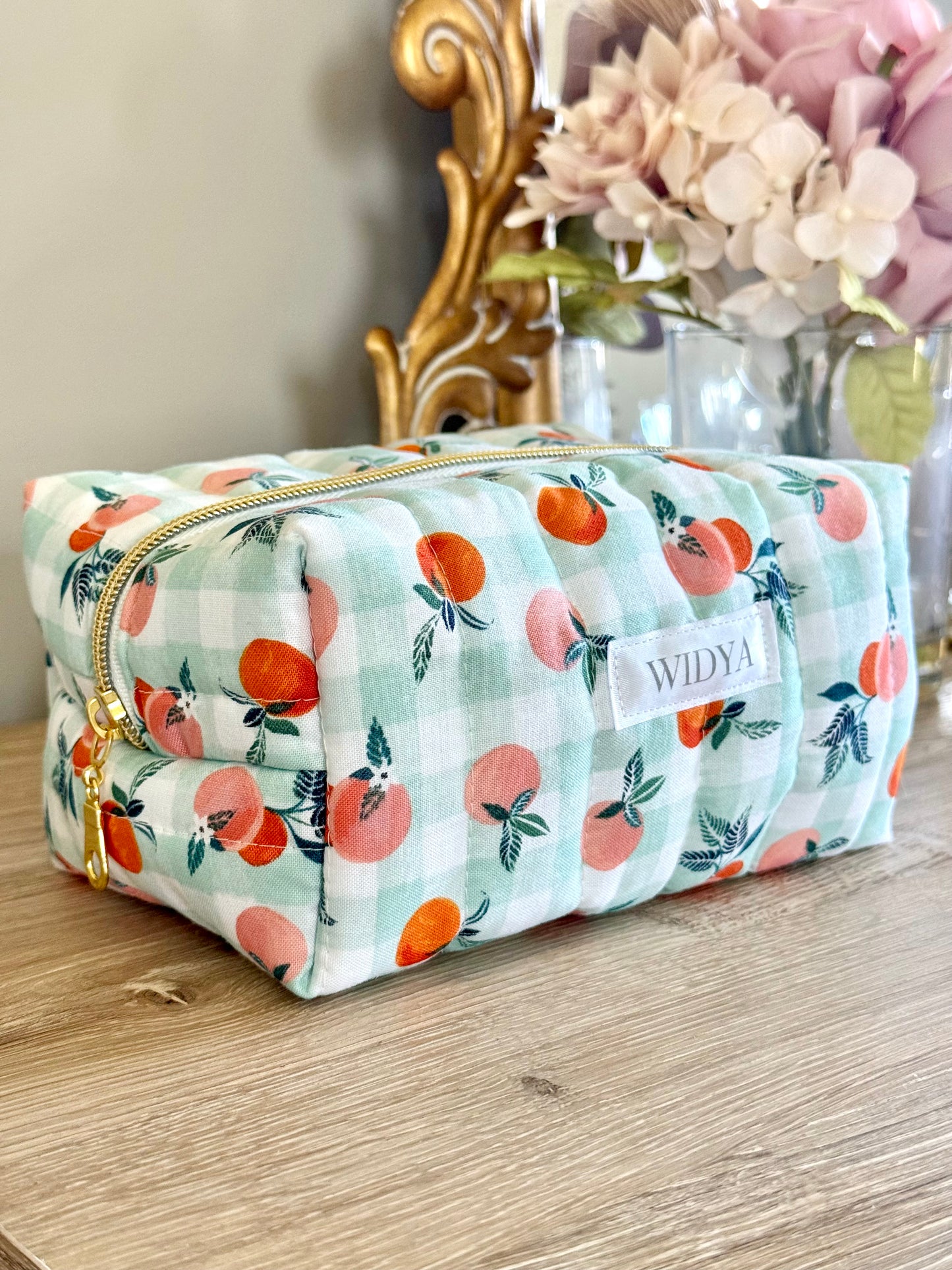Peach Picnic Travel Pouch