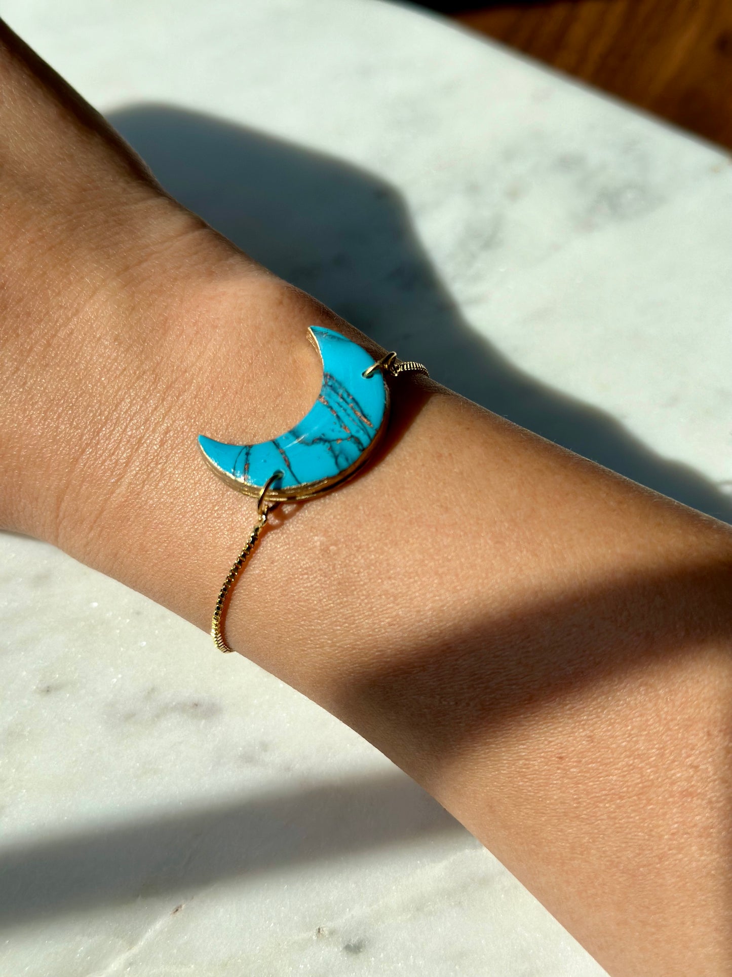 Turquoise Bracelet - Crescent