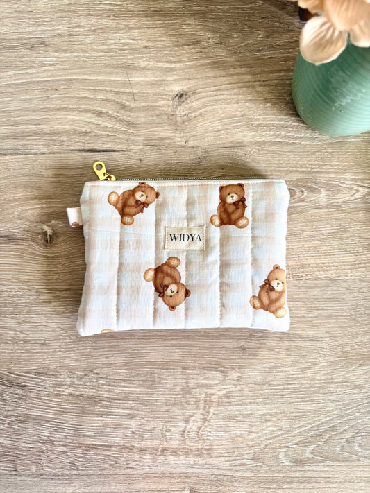Cute Teddy Bear Small Pouch