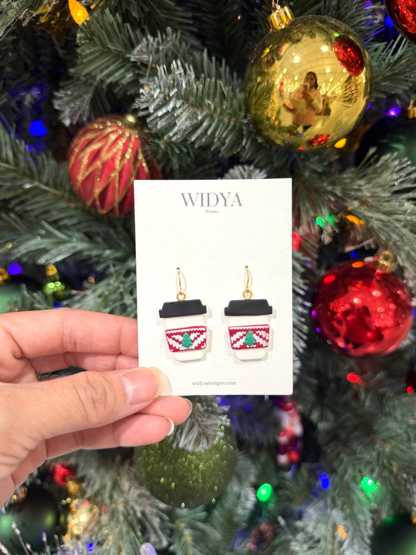 Christmas Coffee Lover Earrings