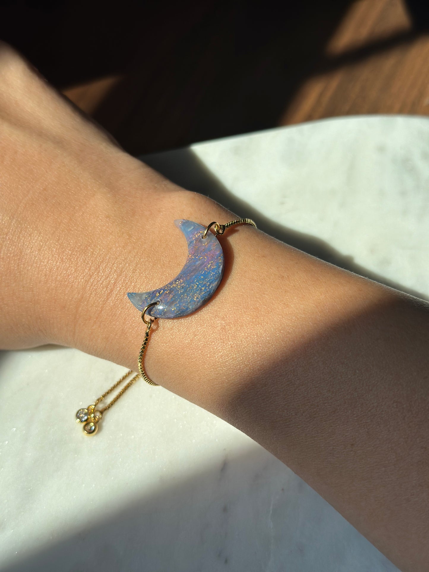 Lapis Lazuli Bracelet - Crescent