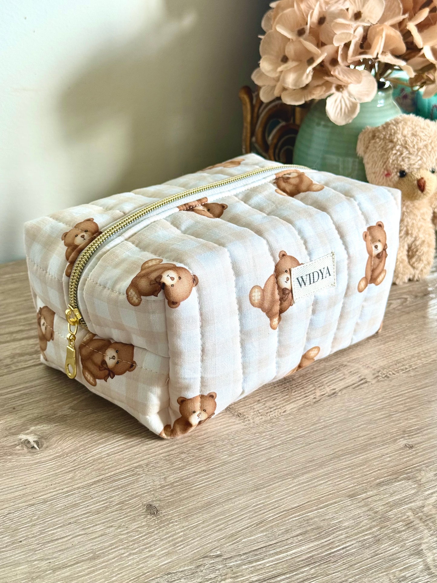 Cute Teddy Bear Travel Pouch
