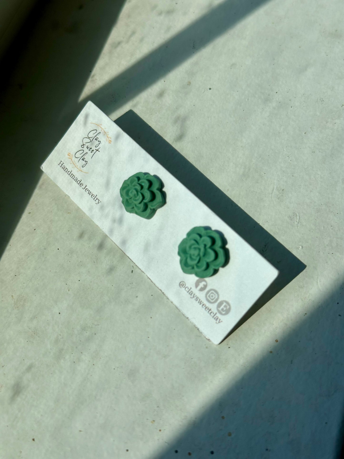 Succulent Stud Earrings