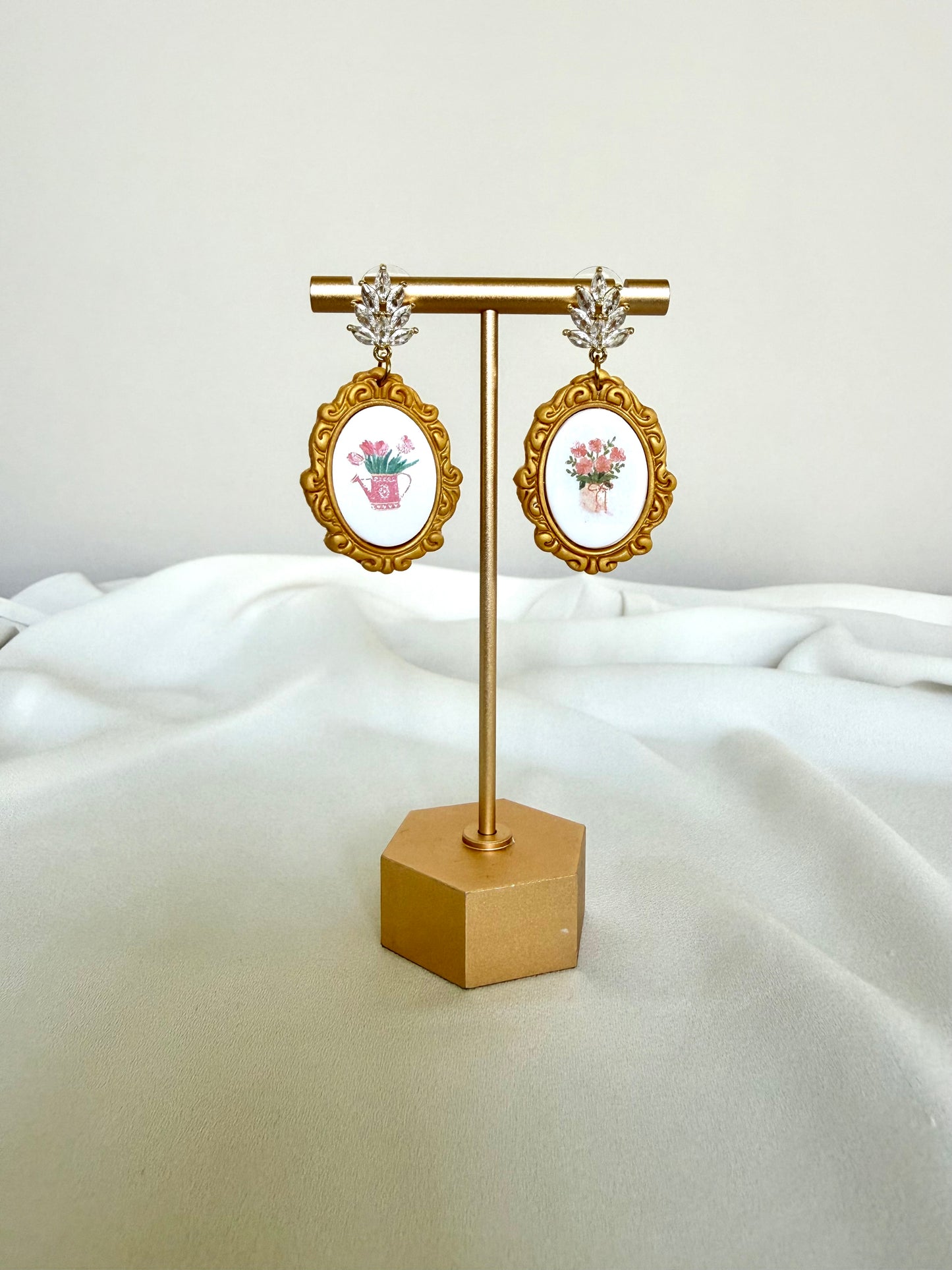 Vintage Frame Art Earrings