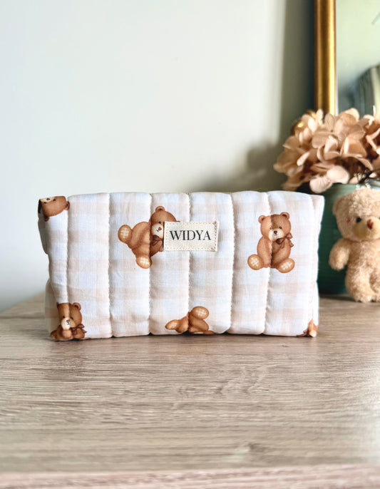 Cute Teddy Bear Makeup Bag