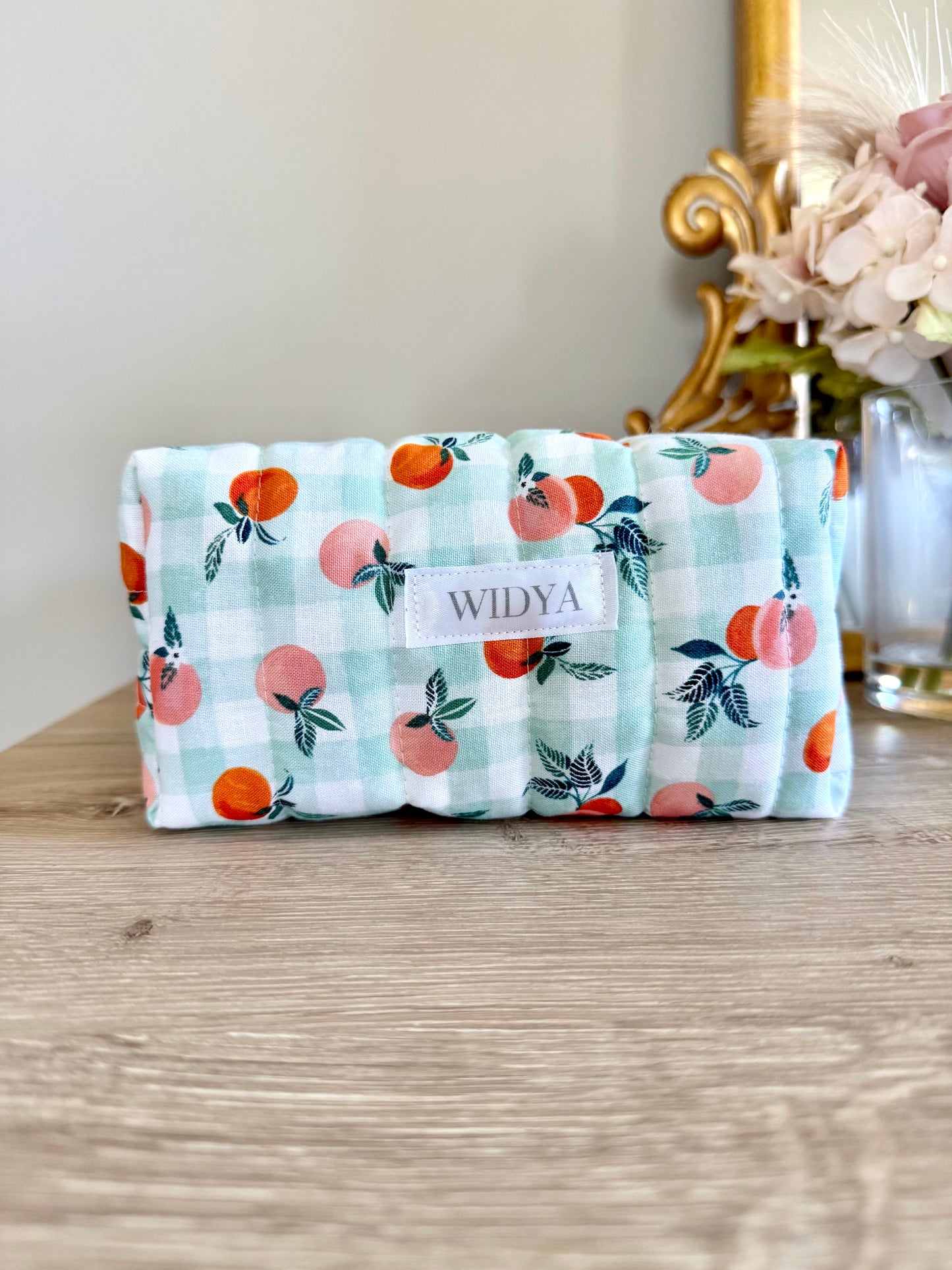Peach Picnic Travel Pouch