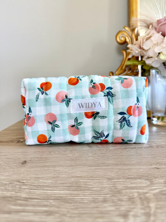 Peach Picnic Travel Pouch