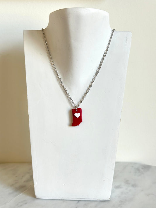 Indiana Necklace - Red & White